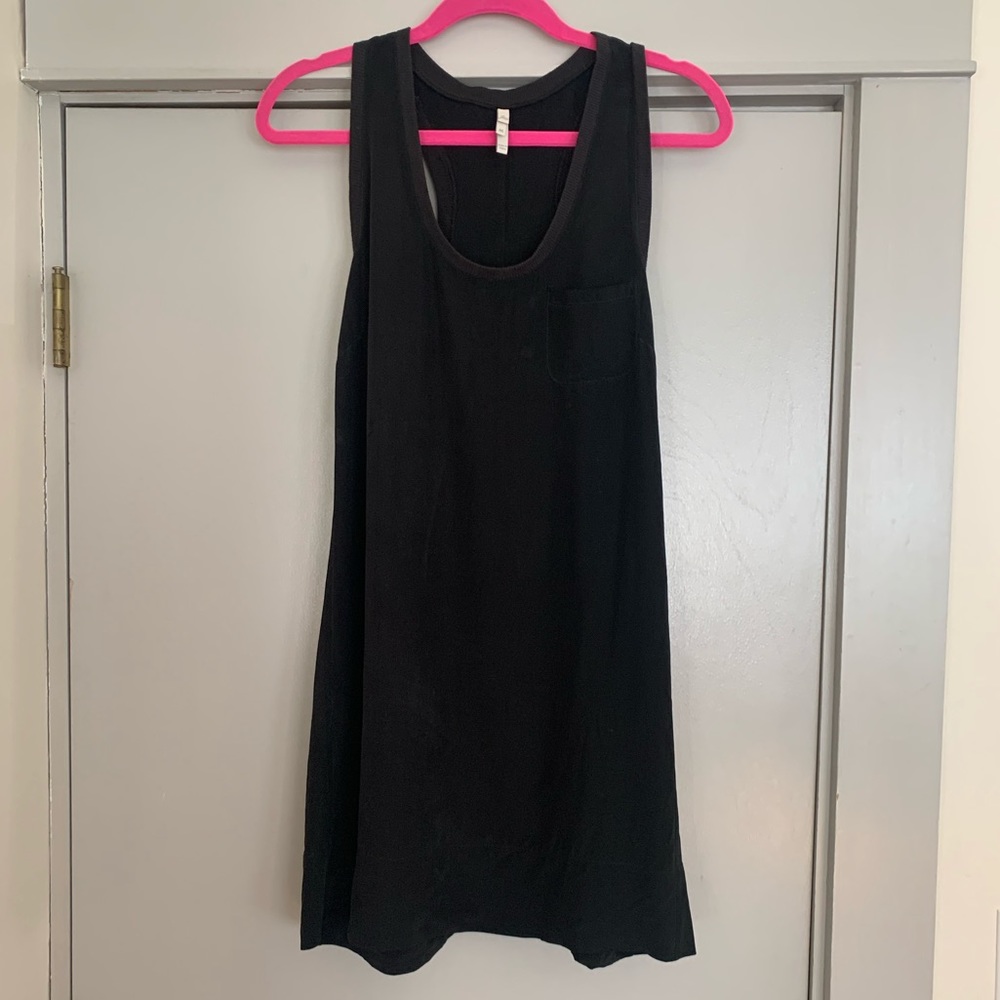 Joie Black Silk Racerback Tank Dress